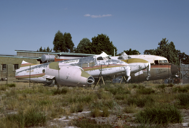 VH-CJS Heron prototype at Jandakot in 1987